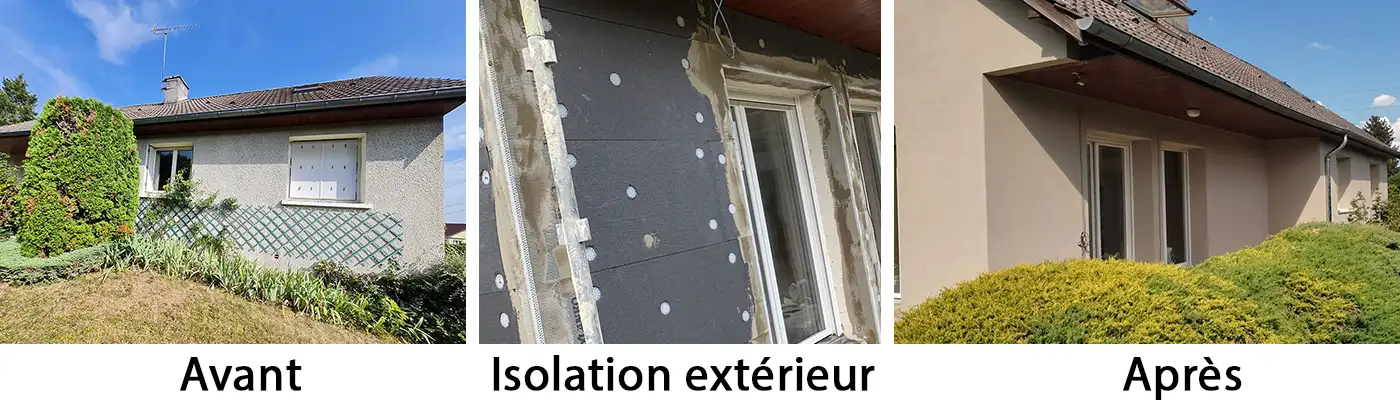 Isolation murs extérieurs - Isolation thermique exterieur